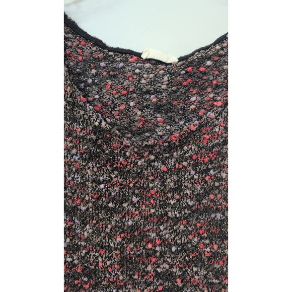 Crystal K Pink, Black & Purple Crop Sweater | Size M - Picture 2 of 3
